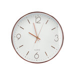 Q-connect horloge murale - Métallique - Diamètre 35 5 cm - Chrome