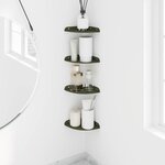 vidaXL Étagère flottante avec étagère 4 Pièces Vert olive 15 x 15 x 2 cm