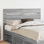 vidaXL Tête de lit Gris Sonoma 150 cm Bois d'ingénierie