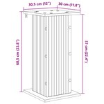 vidaXL Support de Plante Chêne Sonoma 30 5 x 30 x 60 5 cm