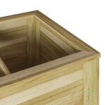 vidaXL Jardin Surélevé avec Rangement 85x46x96 cm Bois traité pin