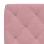 vidaXL Lit avec matelas rose 200x200 cm velours