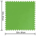 Bestway Protecteurs de plancher Flowclear 9 Pièces Vert 5 47 m²