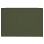 vidaXL Jardinière vert olive 62x47x46 cm acier
