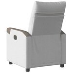 vidaXL Fauteuil inclinable gris nuage tissu