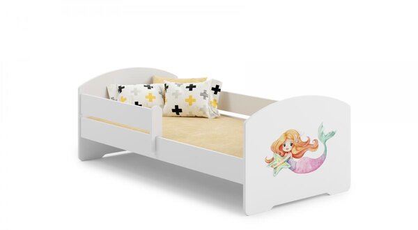 Lit enfant LUK BAR 140x70 SIRÈNE avec matelas