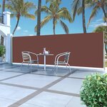 vidaXL Auvent latéral rétractable 160 x 500 cm Marron