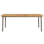 vidaXL Ensemble à manger de jardin 9 Pièces Résine tressée Anthracite