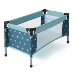 Bayer Chic 2000 652-18 - Lit de voyage pour poupées Sternchen turquoise
