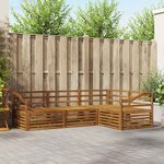 vidaXL Ensemble de canapés d'extérieur 4 pc Naturel
