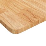 vidaXL Établi marron clair bois de chêne massif rectangulaire