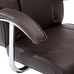 vidaXL Fauteuil TV marron similicuir