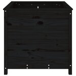 vidaXL Jardinière noir 82 5x82 5x78 cm bois massif de pin