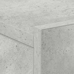 vidaXL Table de chevet flottante Gris béton Bois d'ingénierie