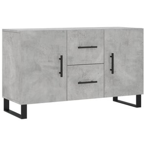 vidaXL Buffet gris béton 100x36x60 cm bois d'ingénierie