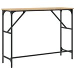 vidaXL Table console chêne sonoma 100x32x75 cm bois d'ingénierie