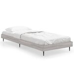 vidaXL Cadre de lit sans matelas sonoma gris 75x190 cm