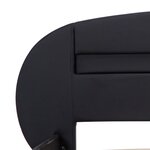vidaXL Cadre de lit avec LED sans matelas noir 180x200 cm
