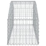 vidaXL Panier de gabions arqué 150x50x40/60 cm Fer galvanisé