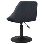vidaXL Chaises pivotantes à manger lot de 6 gris foncé velours