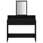 vidaXL Coiffeuse Chêne noir 100 x 41 x 140 cm Bois d'ingénierie