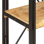 vidaXL Bibliothèque à 3 niveaux 60x30x80 cm Bois de manguier massif