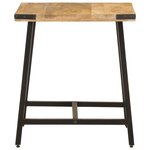vidaXL Table d’appoint 45x45x50 cm bois massif de manguier et fer
