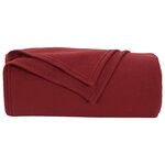 vidaXL Jeté Rouge Bordeaux 270 x 240 cm Toison