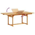 vidaXL Ensemble à manger de jardin 5Pièces bois d'acacia solide textilène
