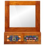 vidaXL Armoire murale 40x20x50 cm Bois massif Acacia