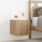 vidaXL Meuble TV mural Montage mural Chêne artisan 30 5 x 35 x 30 cm