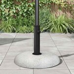 vidaXL Base de parasol pour poteaux de 37/42/52/58 mm en béton gris clair de 20 kg