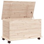 vidaXL Coffre de rangement à roulettes ALTA 73x39 5x43 cm bois de pin