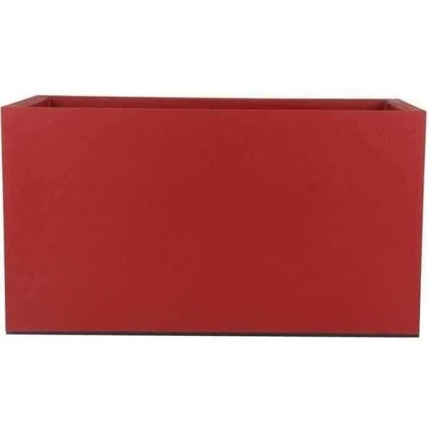 Bac à fleurs GRANIT - 60 x 30 cm - Rouge