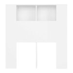 vidaXL Armoire à tête de lit Blanc 100x18 5x102 5 cm