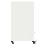 vidaXL Buffet blanc 68x39x72 cm acier
