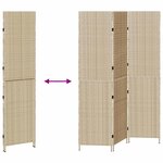vidaXL Paravent Beige 147 x 180 cm polyrotin