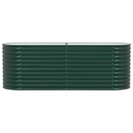 vidaXL Jardinière surélevée Vert 240 x 80 x 81 cm Acier