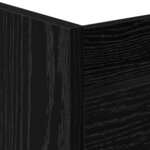 vidaXL Chariot de Rangement Étroit Chêne noir 60 x 22 x 80 cm