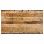 vidaXL Table basse avec roulettes bois de manguier massif 100x55x26 cm