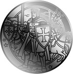 Monnaie KNIGHTS OF THE ROUND TABLE 1/500 Oz Platine 25$ Liberia 2026 (PRÉCOMMANDE)