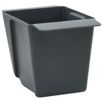 vidaXL Caisses à fleurs pour palettes Euro 12 pc Gris Polypropylène