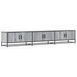 vidaXL Meuble TV sonoma gris 240x35x41 cm bois d'ingénierie