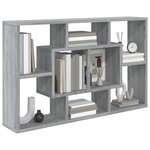 vidaXL Étagère murale Sonoma gris 85x16x52 5 cm Bois d'ingénierie