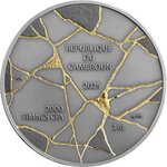 Pièce de monnaie en Argent 2000 Francs g 62.2 (2 oz) Millésime 2025 Kintsugi Art DAVID