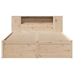vidaXL Cadre de lit sans matelas 160x200 cm bois massif de pin