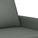 vidaXL Ensemble de canapés 3 Pièces avec coussins Gris foncé Tissu