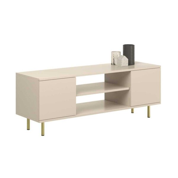 Meuble TV focus 135 cm pieds dorés