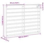Vitrine vidaXL Cabinet Noir Chêne 100x8 5x75 cm Bois d'ingénierie