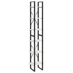 vidaXL Armoire haute Blanc 40x30x210 cm Bois de pin solide